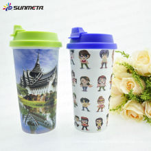 Sunmeta New Arrival Hot sale High Quality Printing Sublimation Plastic Double Wall Mug